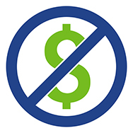 Small No fees Icon