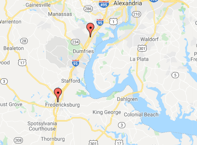 Virginia Center for Vein Restoration Location Google Maps