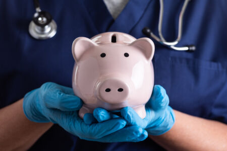 Doctor piggybank