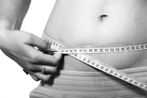 Belly body calories diet and impact on skin vein