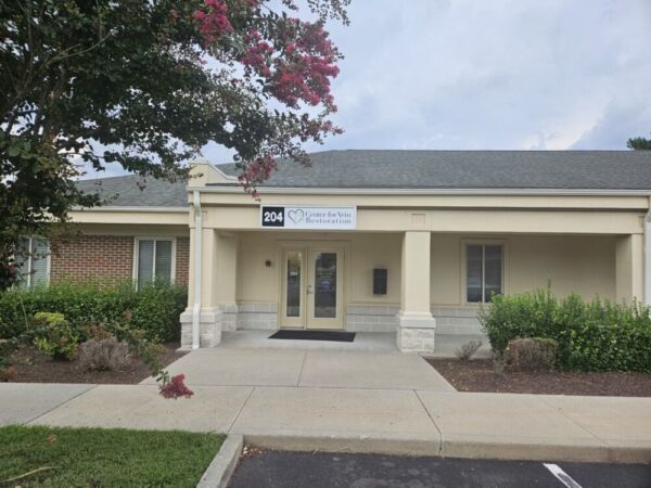 Exterior photo of the Salisbury, MD location for Center for Vein Restoration showing the outside of the building