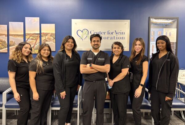 Group photo of the team at Northwest Austin, Texas location of Center for Vein Restoration