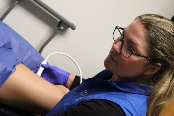 procedure photo of the Center for Vein Restoration in Waterbury, Connecticut