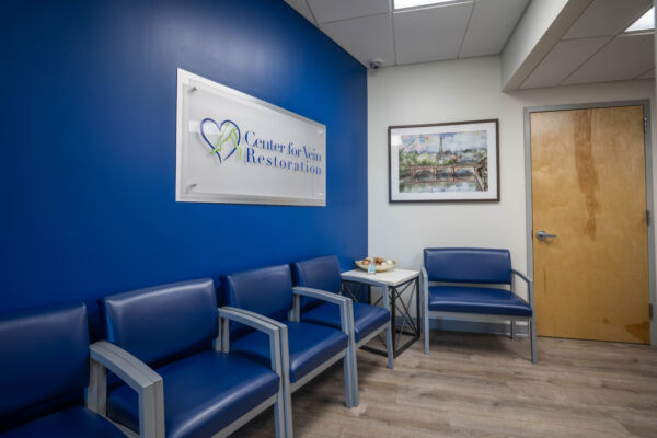 Interior Photo of the Center for Vein Restoration in Lakewood, New Jersey showing the waiting area