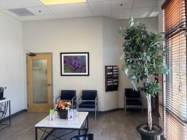 Interior photo of the Rio Rancho, New Mexico location of center for Vein Restoration showing the waiting area