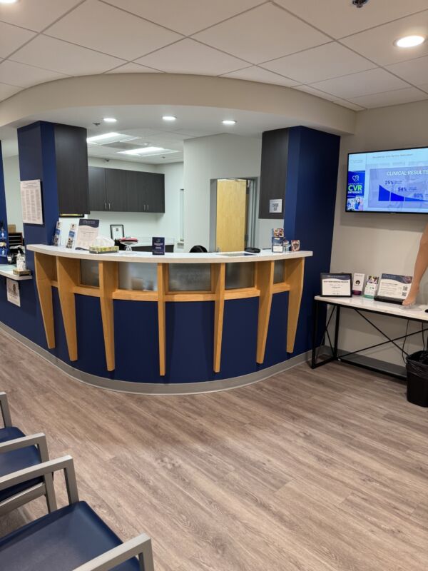 Front desk Photo of the Center for Vein Restoration in Germantown, Maryland