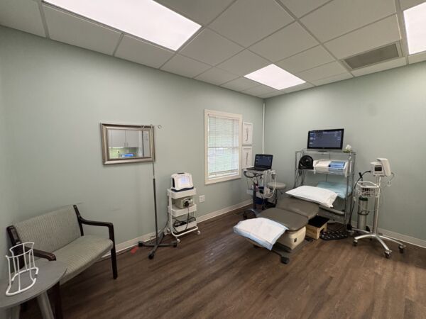 Interior Photo of the Center for Vein Restoration in Pinehurst, North Carolina showing procedure room