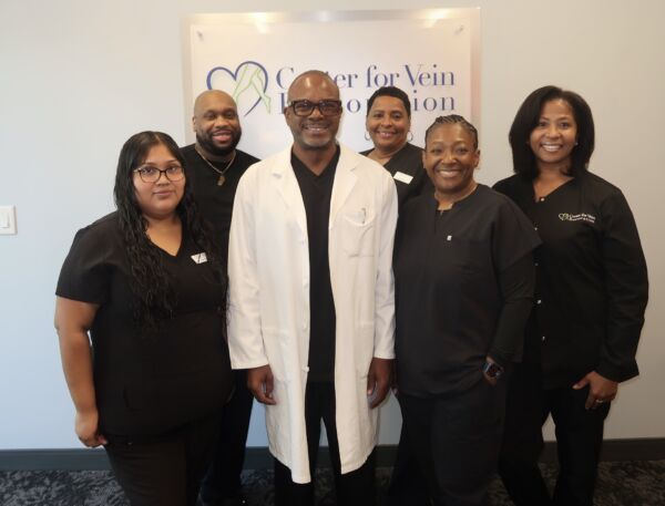 Group photo of the team at Marietta, Georgia location of Center for Vein Restoration