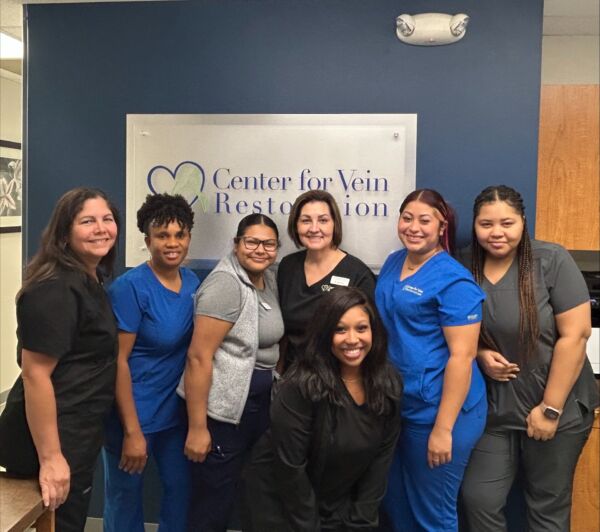 Group photo of the team at Fairfax, Virginia location of Center for Vein Restoration