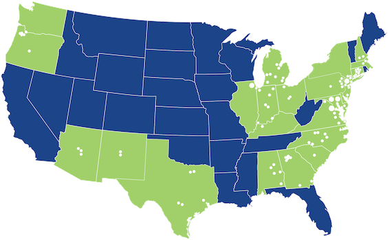 Map of CVR Clinic Locations
